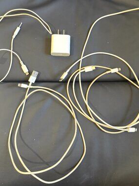 2 USB-C to Lightning, 1 USB to Lightning, 3.5MM Audio Dongle, 1 Charging Block